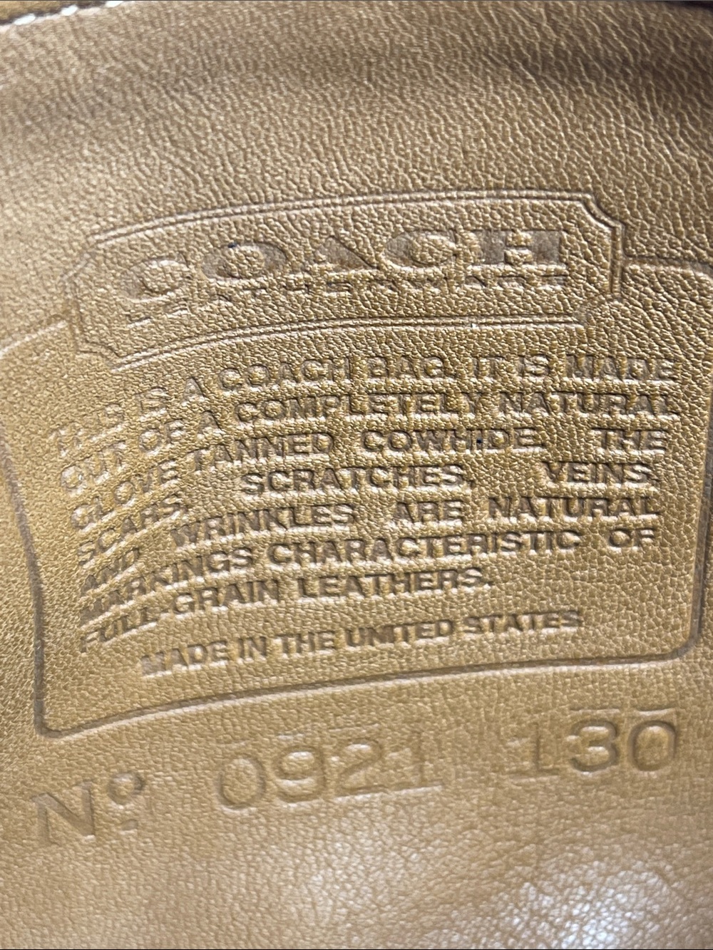Coach 0921-130 Vintage Waist Pack Style 507 British Tan Leather Authenticated - Picture 3 of 16
